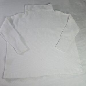 Free People Classic White Turtleneck Sweater